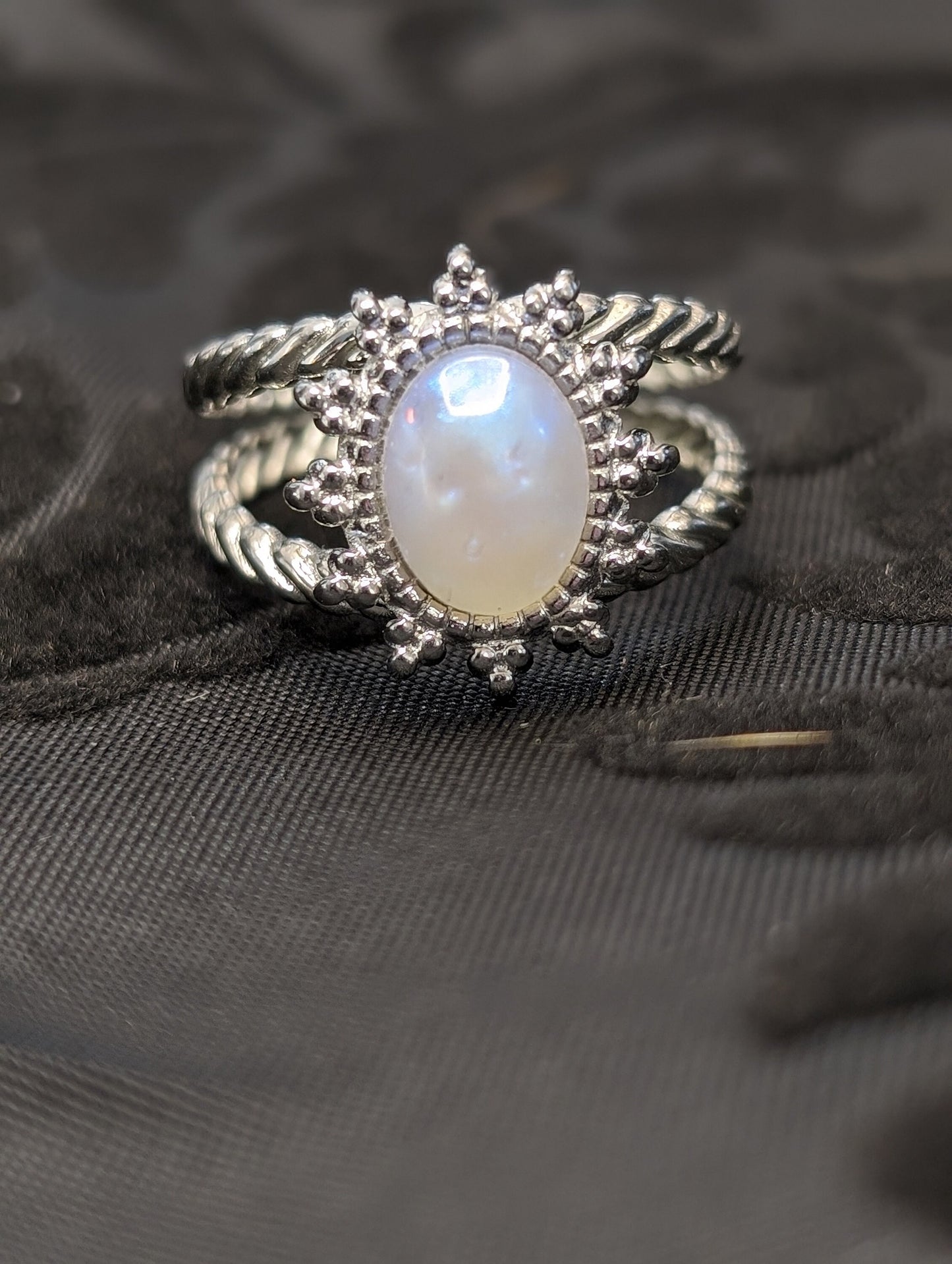 Sunburst Stainless Steel Adjustable Resin Rings