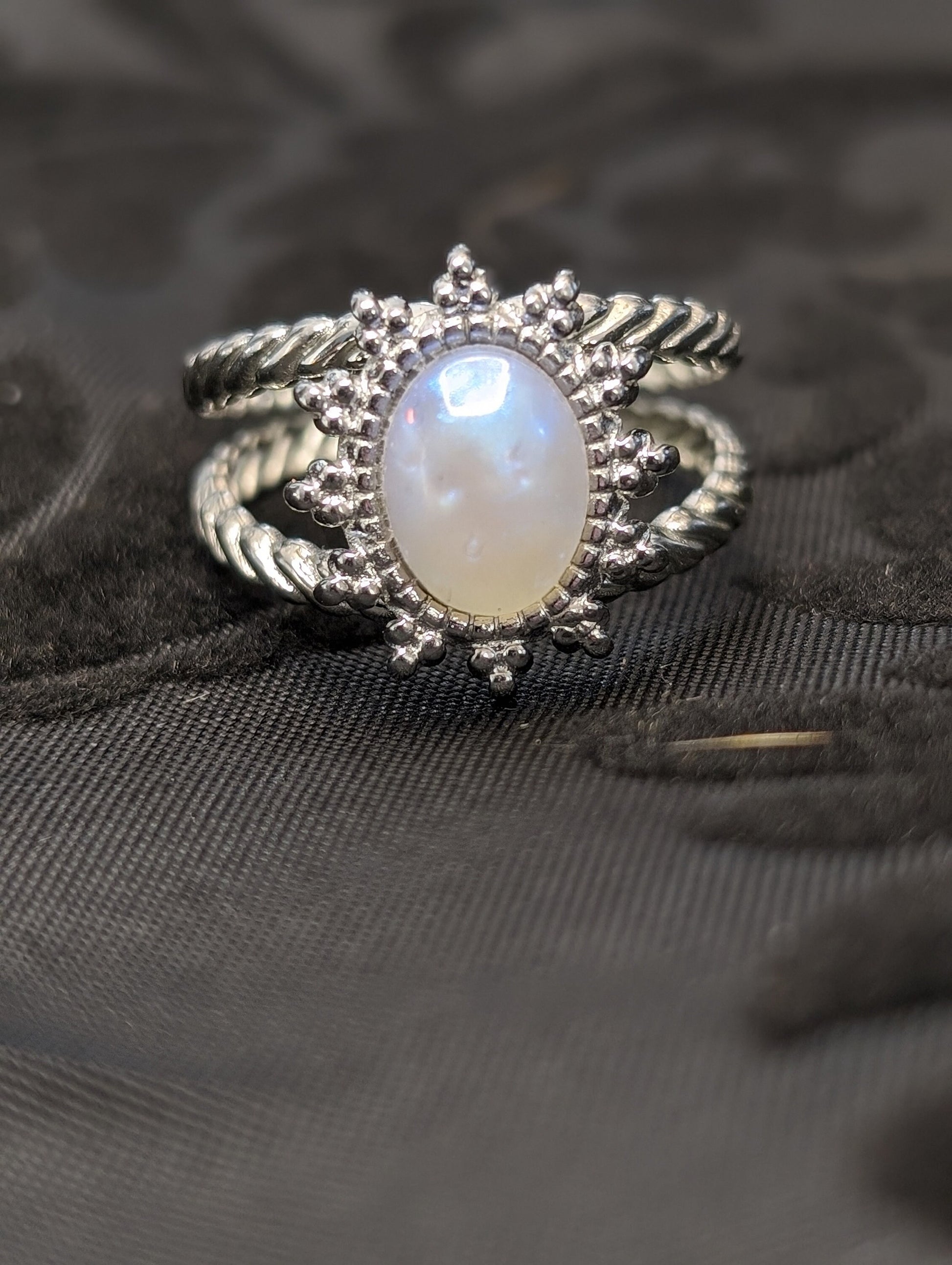 Sunburst Stainless Steel Adjustable Resin Rings