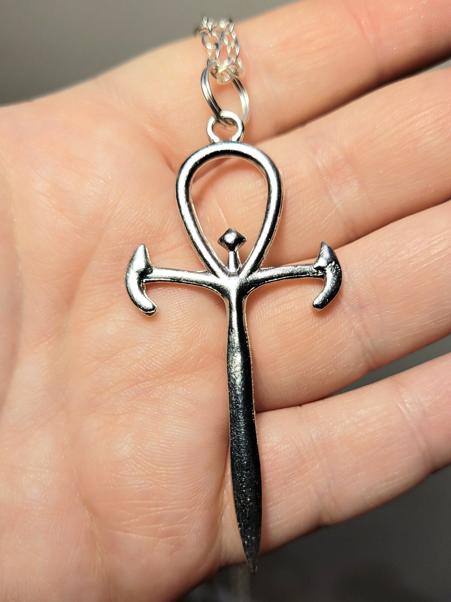 Goth Vampire: The Masquerade VTM VTMB RPG Camarilla Ankh Charm Pendant Necklace