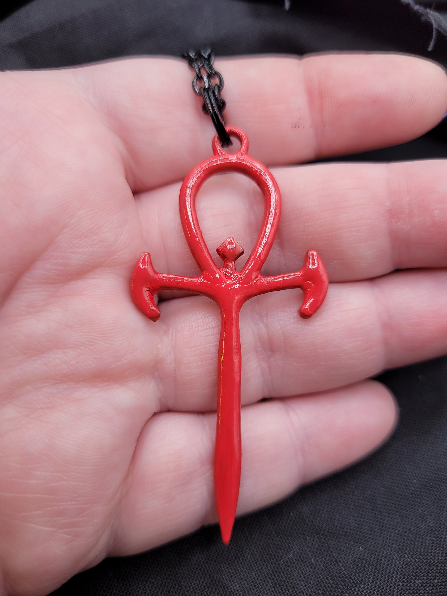 Goth Vampire: The Masquerade VTM VTMB RPG Camarilla Ankh Charm Pendant Necklace